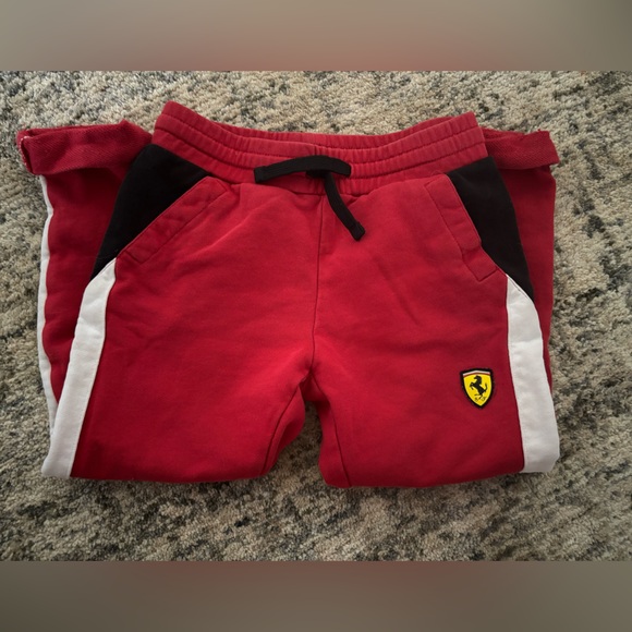 Scuderia Ferrari Kids Red and Black sPants - Picture 1 of 4